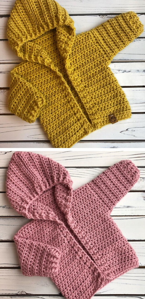 Crochet Baby Hoodie Design Peak
