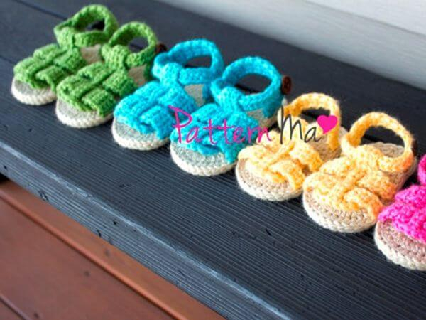 Crochet Baby Pattern Sandals Share A Pattern