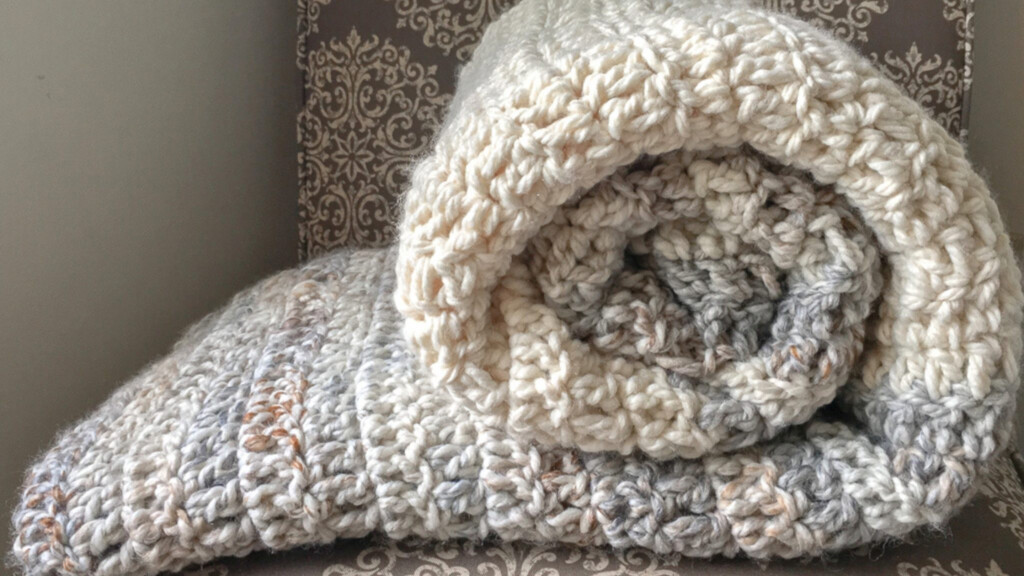 Crochet Blanket Pattern Using The Double Crochet Easy Crochet Patterns
