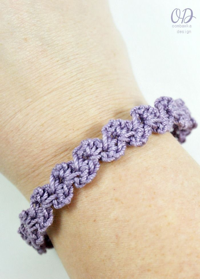 Crochet Bracelet Free Pattern There s A Crochet Bracelet Here For 