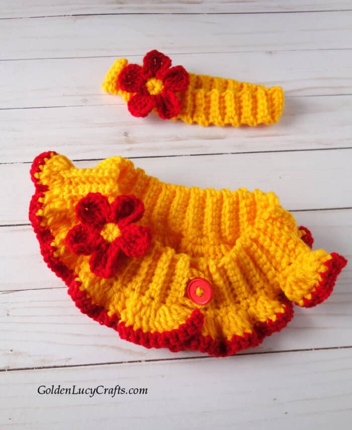 Crochet Dog Collar And Headband Free Crochet Pattern GoldenLucyCrafts