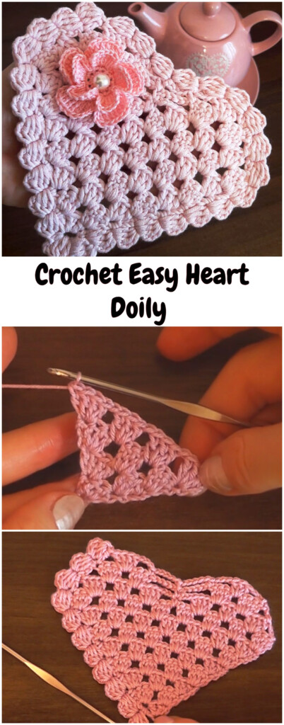 Crochet Easy Heart Doily Crochet Ideas