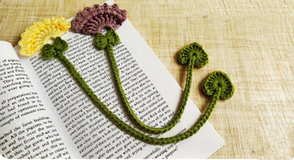Crochet Flower Bookmark Pattern