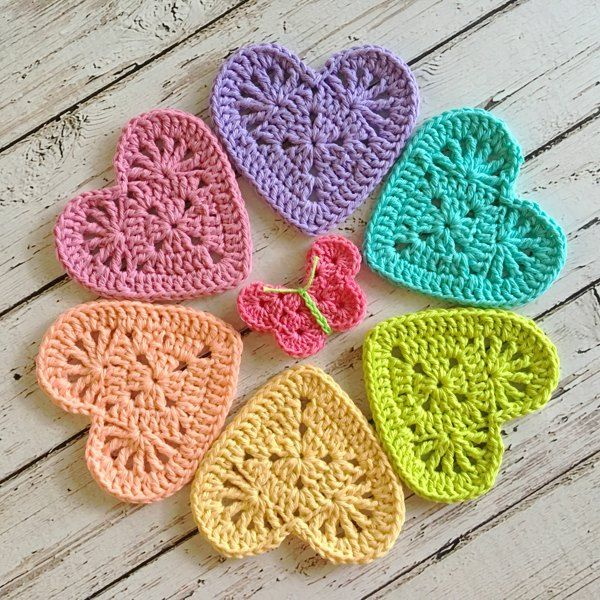 Crochet Granny Heart Coaster Free Pattern Web Granny Heart Coaster 