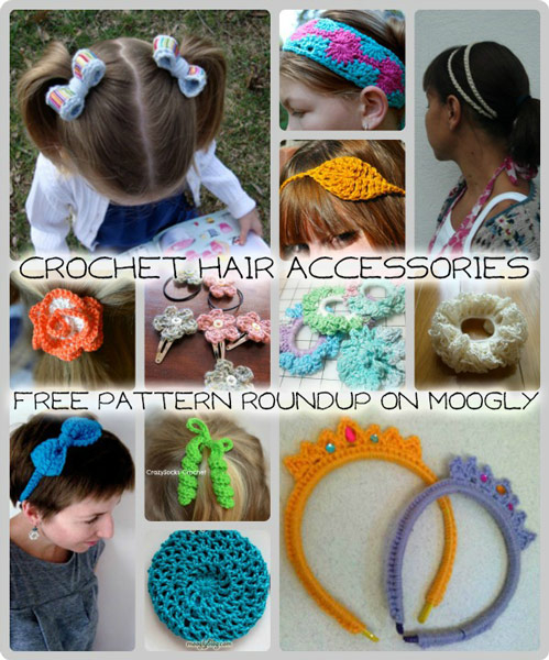 Crochet Hair Accessories 12 Free Patterns To Make Today Moogly
