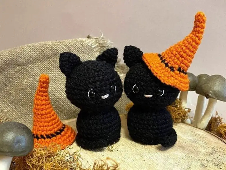 Crochet Halloween Black Cat Free Pattern Amigurumi Space