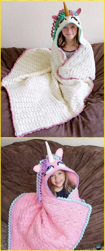 Crochet Hooded Blanket Free Patterns Tutorials