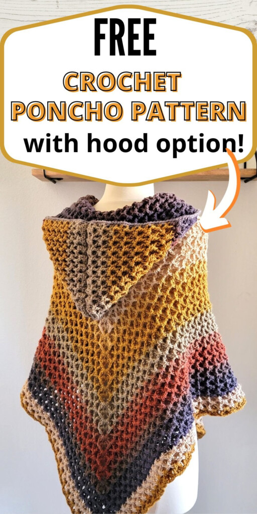 Crochet Hooded Poncho Pattern FREE Crochet Dreamz