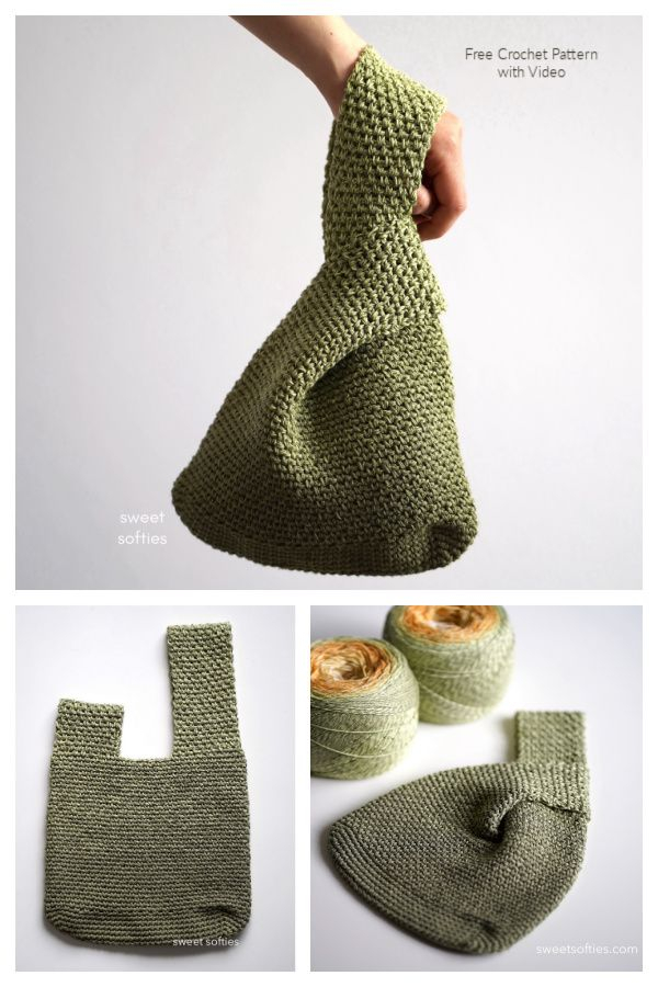 Crochet Japanese Knot Bag Free Crochet Pattern Arzya