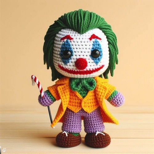 Crochet Joker Amigurumi Idea Crochet Animals Free Patterns Disney 