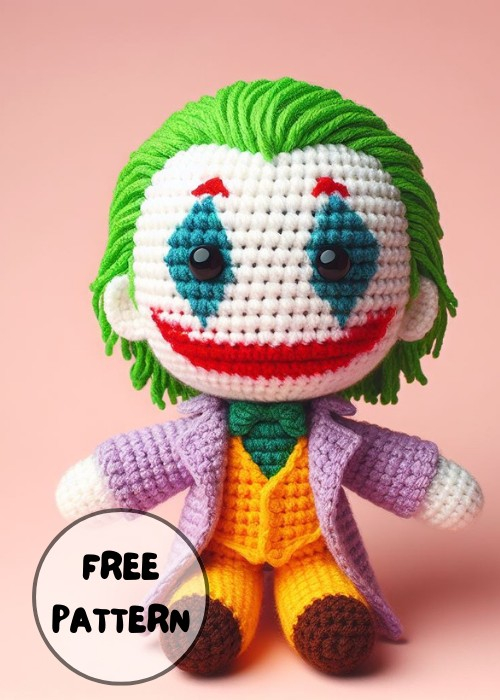 Crochet Joker Amigurumi Idea The Amigurumi