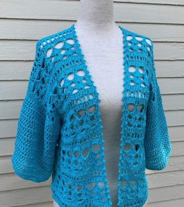 Crochet Lace Cardigan Pattern Summer Grace By KnitcroAddict 