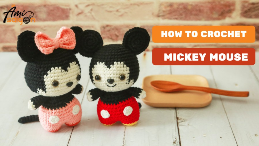 Crochet Mickey Mouse Amigurumi Free Crochet Pattern Ami Saigon