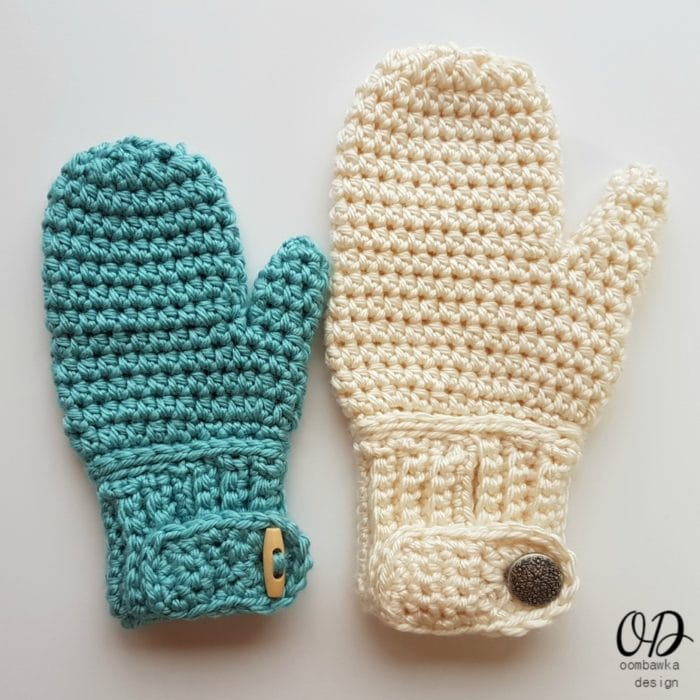 Crochet Mini Mittens Free Pattern