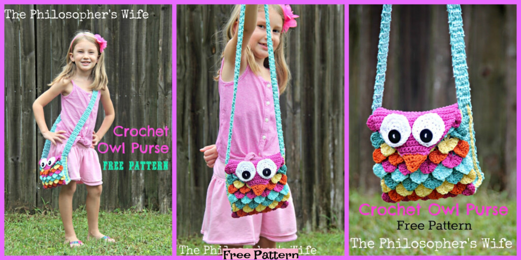 Crochet Owl Purse Free Pattern DIY 4 EVER