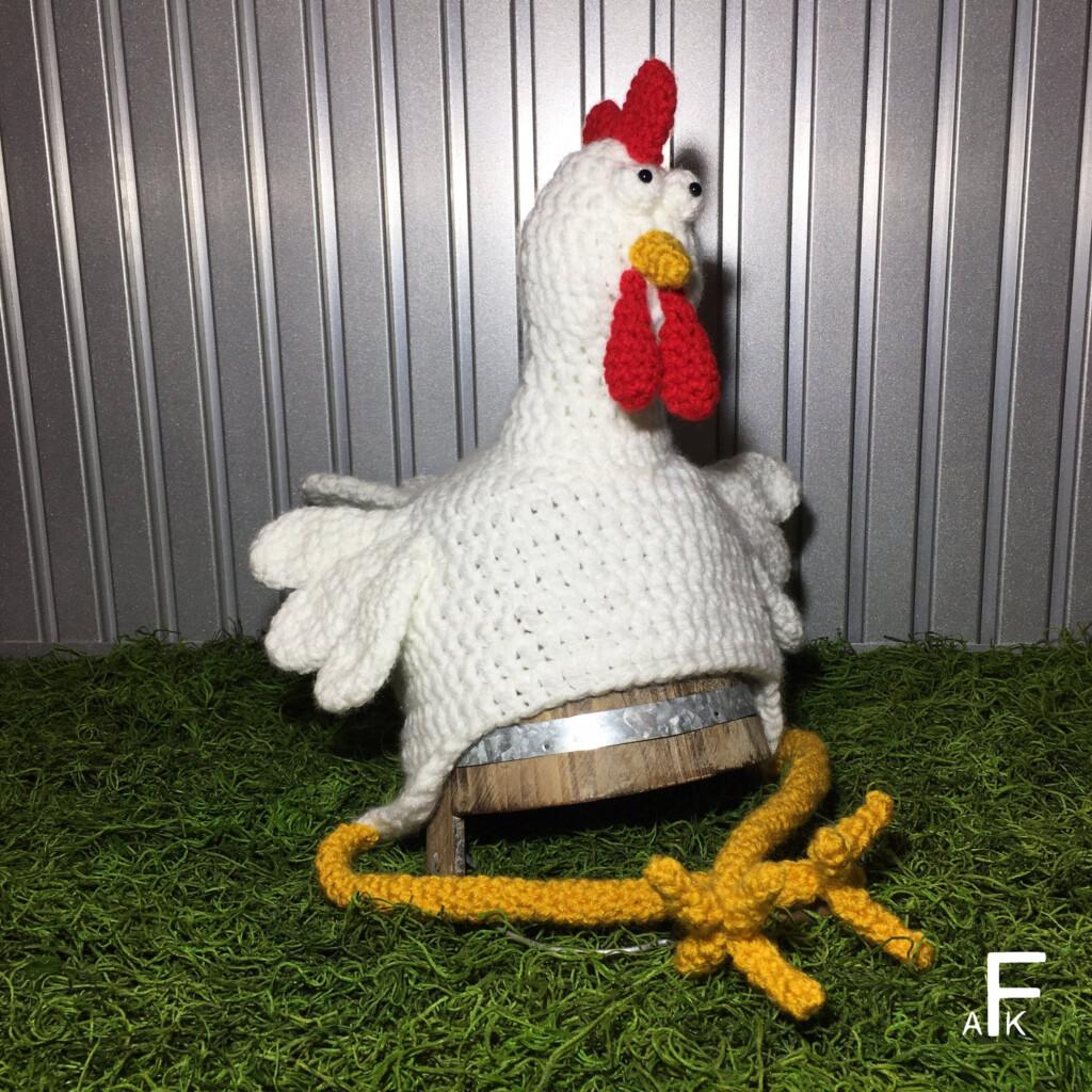 Crochet Pattern Chicken Hat Chicken Hat Pattern Spring Chicken Hat 