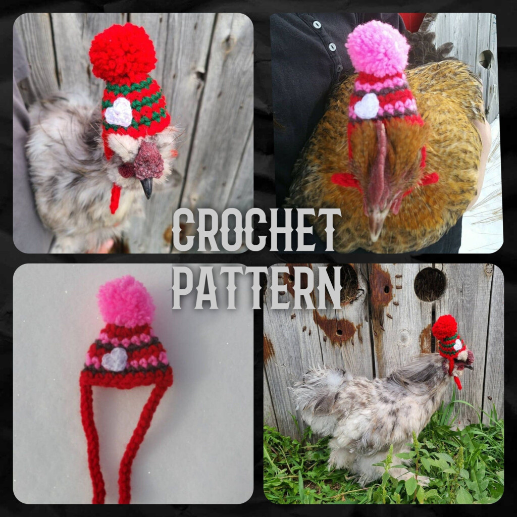 Crochet Pattern For Chicken Hat Chicken Hat Crochet Pattern Single 