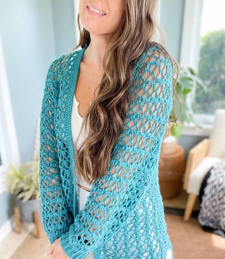 CROCHET PATTERN VIDEO Cabot Trail Cardigan Crochet Lace Cardigan 