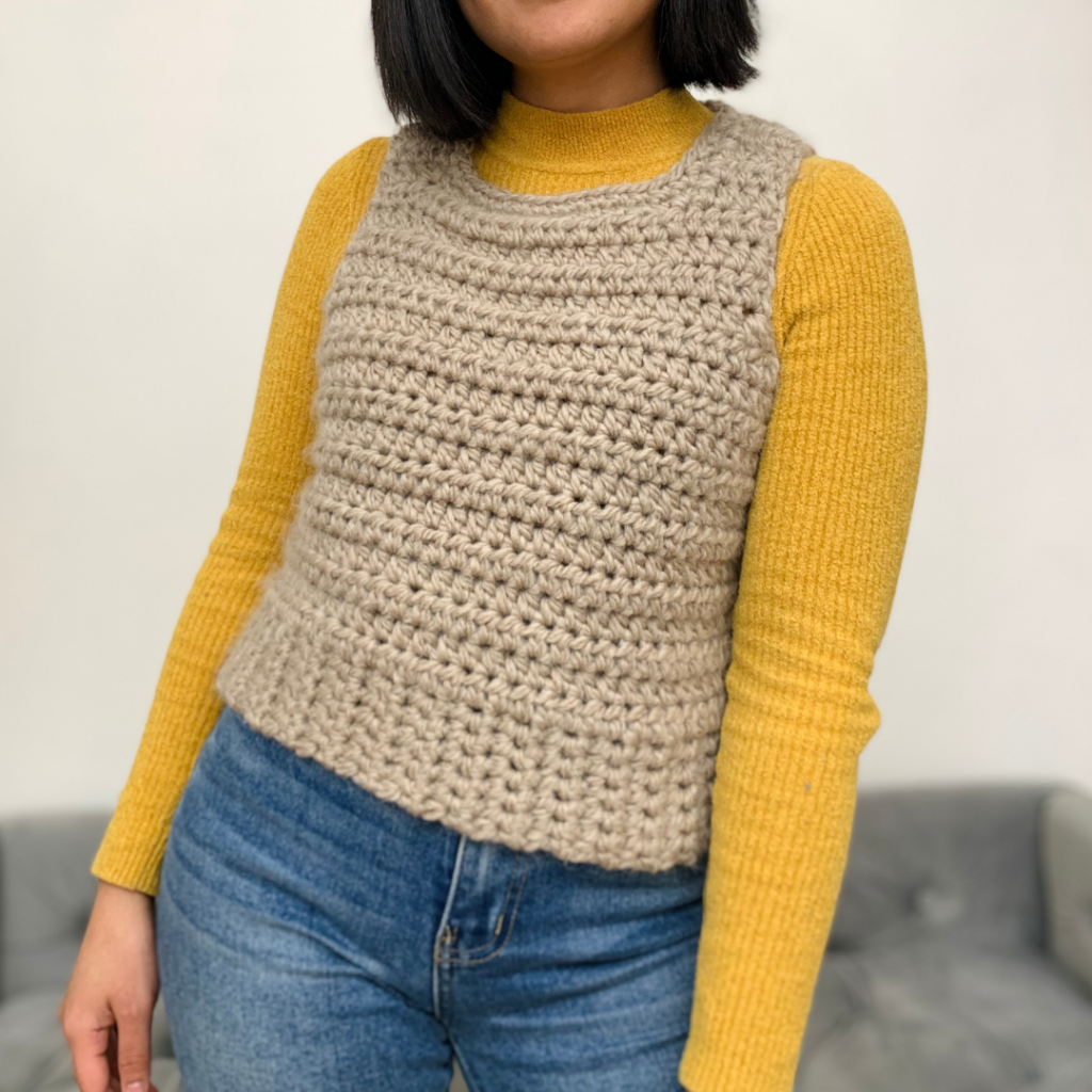 Crochet Sweater Vest Pattern KnitcroAddict
