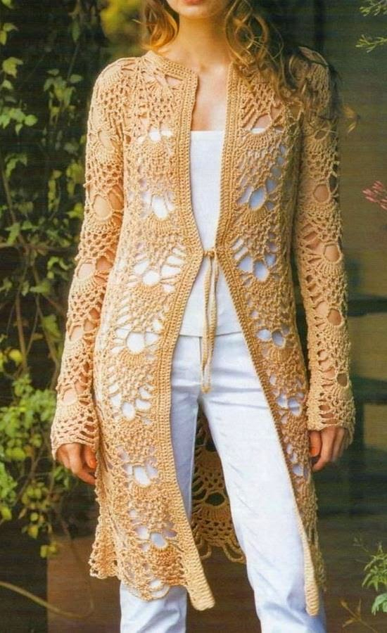 Crochet Sweaters Crochet Lace Cardigan Free Pattern Stylish