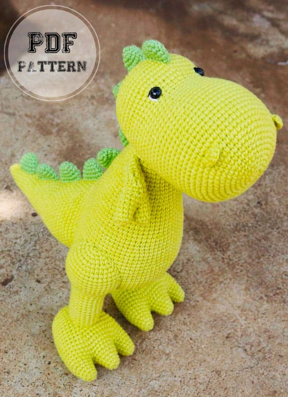 Crochet T Rex PDF Amigurumi Free Pattern