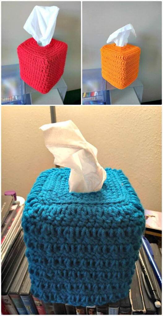 Crochet Tissue Box Cover Free Pattern It s A Quick And Easy Tissue Box 