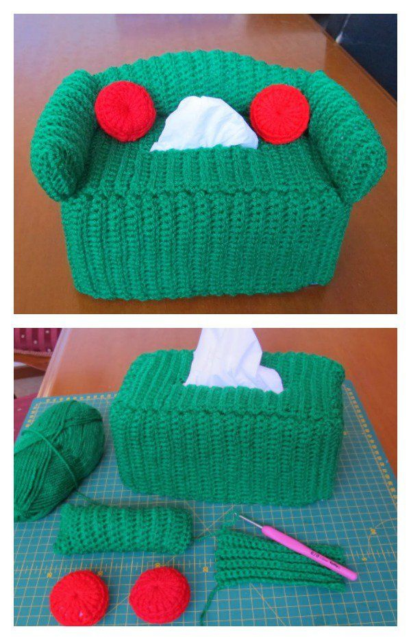 Crochet Tissue Box Cover Free Pattern