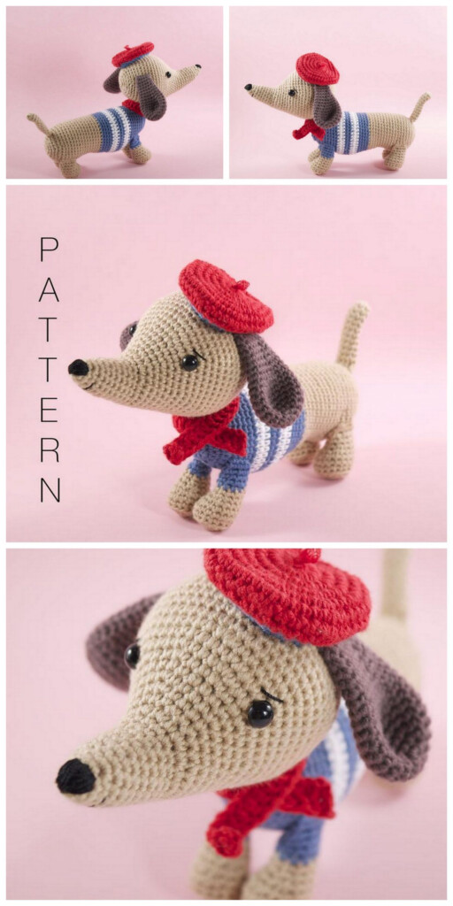 Crochet Weiner Dog Pattern Free These Adorable Amigurumi Dachshund Dog 