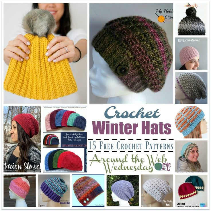Crochet Winter Hats 15 Free Crochet Patterns From Around The Web For 