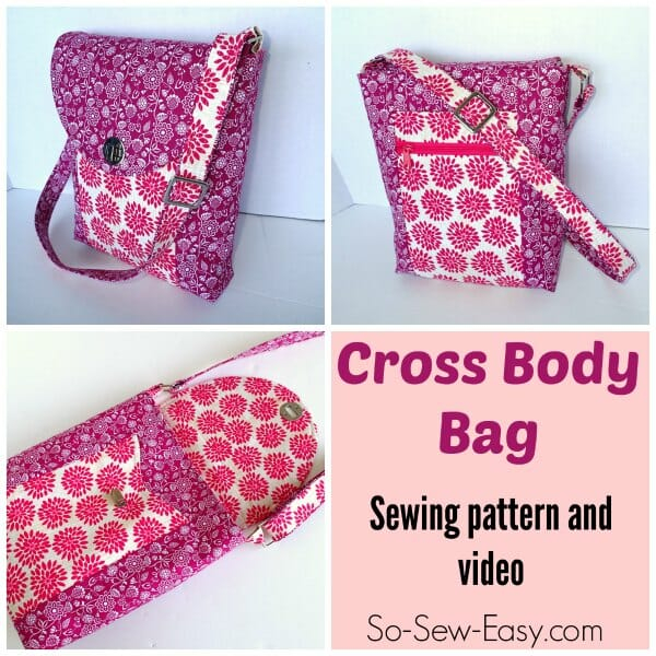 Cross Body Bag Pattern So Sew Easy