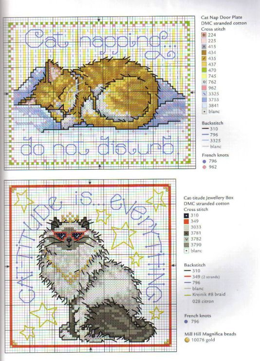 Cross Stitch Patterns Cats Free