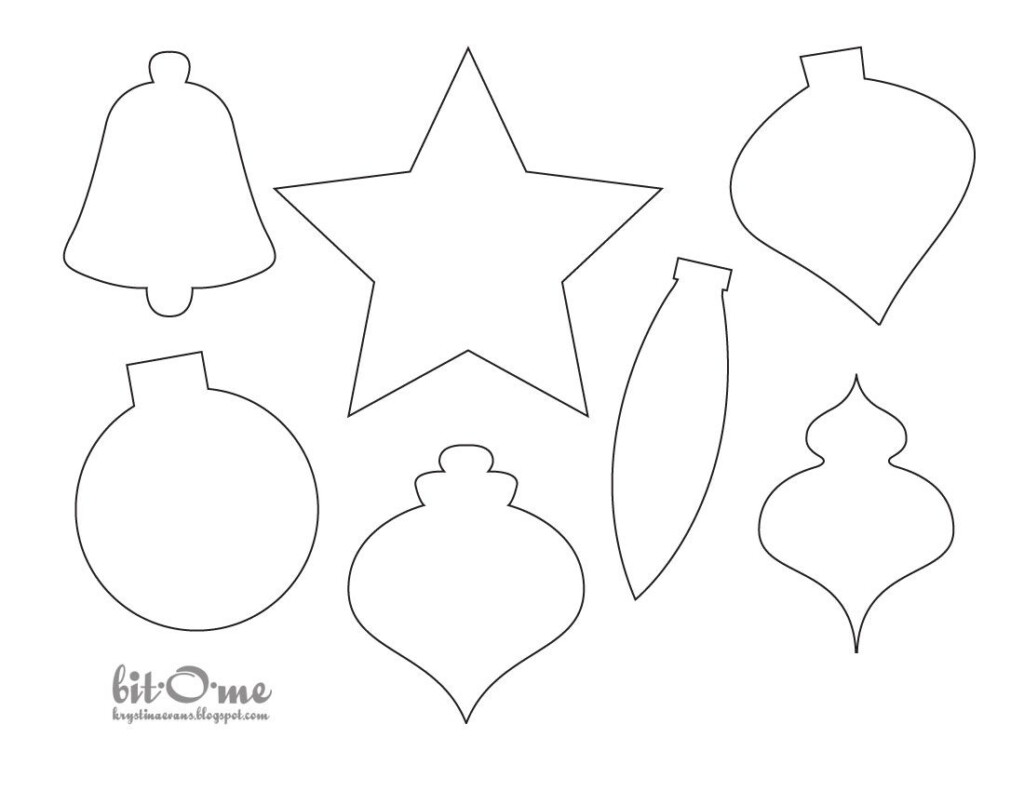 Cut Out Free Printable Felt Christmas Ornament Patterns