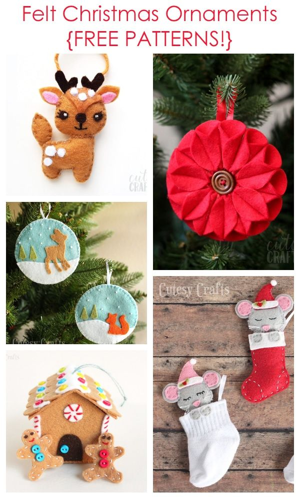 Cut Out Free Printable Felt Christmas Ornament Patterns Printable 