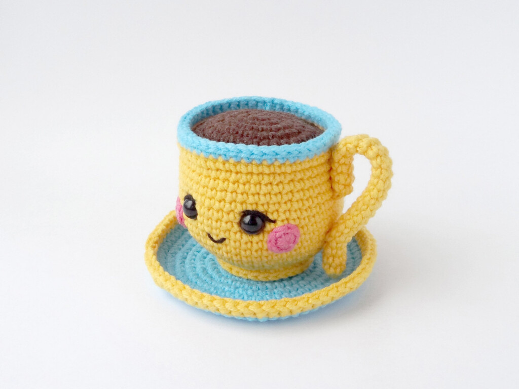 Cute Coffee Cup Crochet Pattern Amigurumi Food Toy Etsy