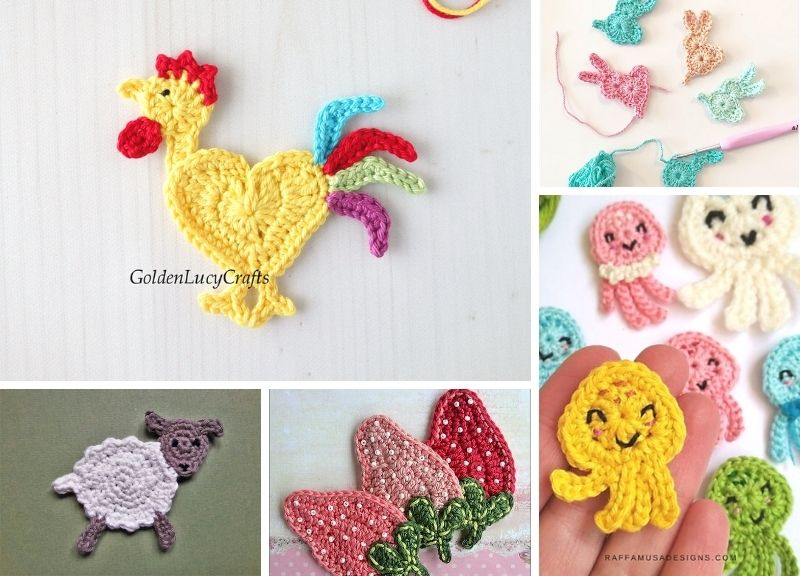 Cute Crochet Appliques Free Patterns 1001 Patterns