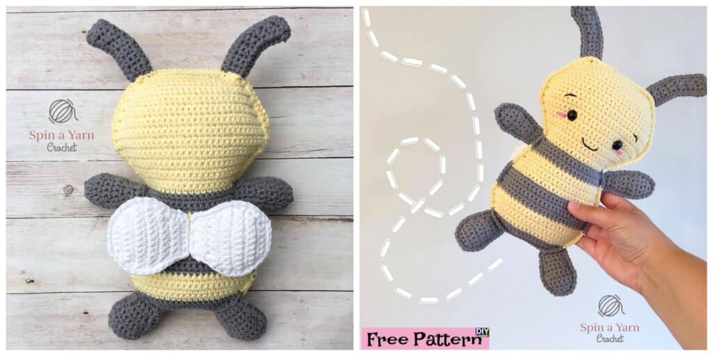 Cute Crochet Bumble Bee Free Pattern DIY 4 EVER