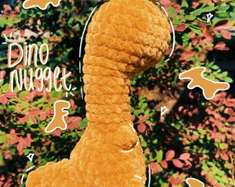 Dino Chicken Nugget Crochet Pattern Etsy