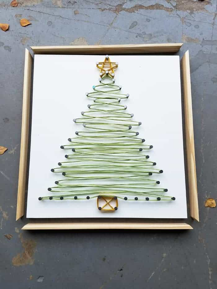 DIY String Art Christmas Tree With Wire Girl Just DIY 