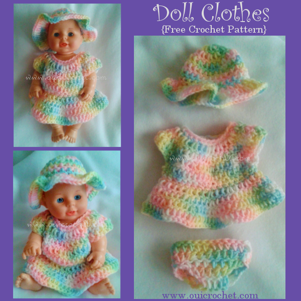 Doll Clothes Free Crochet Pattern Crochet Doll Clothes Free Pattern 