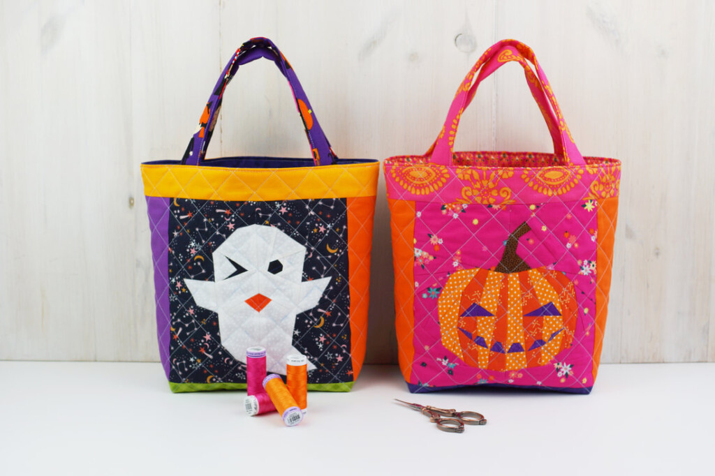 Easy And Stunning Trick Or Treat Bag Free Tutorial Free Halloween Bag 