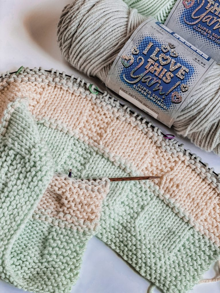 Easy Baby Blanket Knitting Pattern Hopscotch Blanket candyloucreations