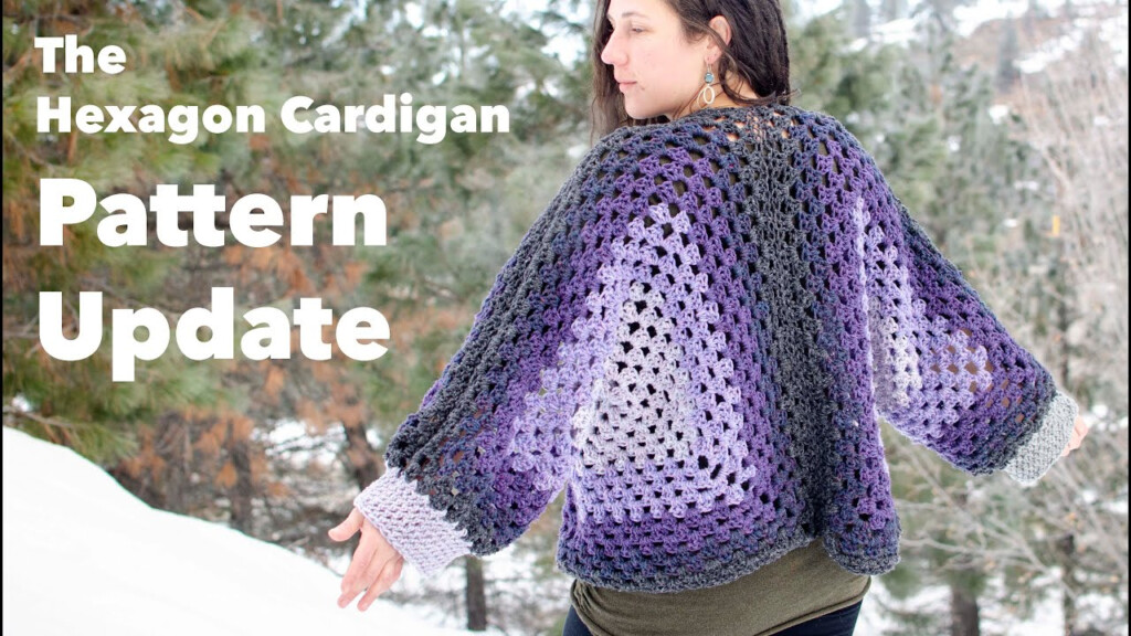 Easy Crochet Classic Granny Hexagon Cardigan Free Pattern 47 OFF
