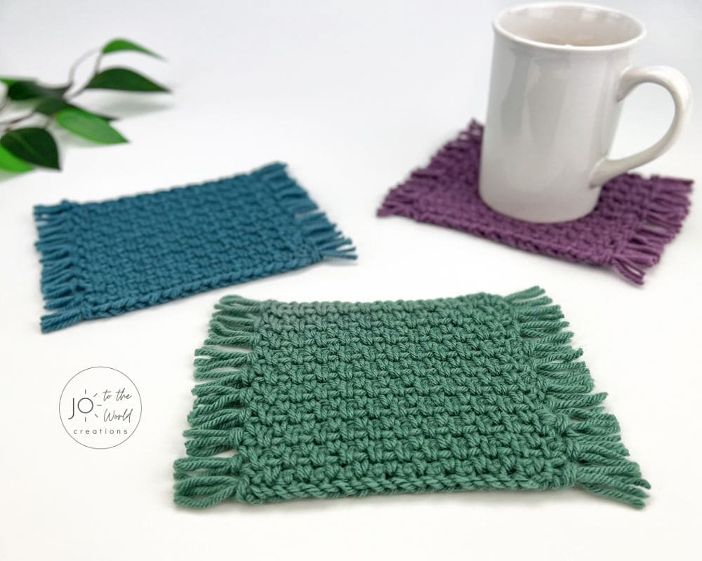 Easy Crochet Mug Rug Pattern Free Jo To The World Creations