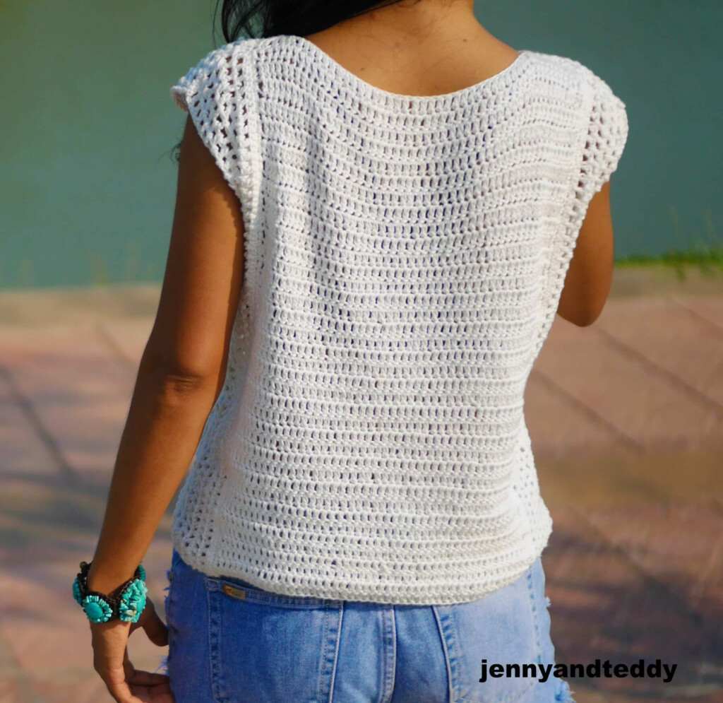 Easy Crochet Summer Top For Beginner Free Pattern For All Sizes 