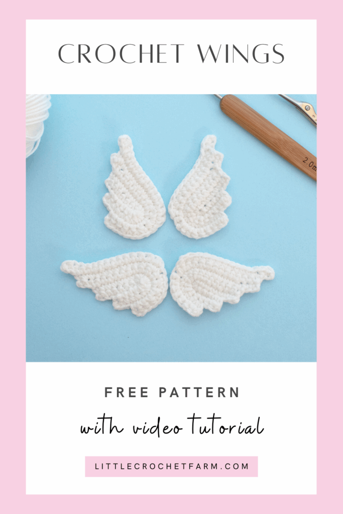 Easy Crochet Wings Applique Free Pattern Crochet Angel Pattern 