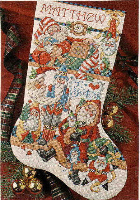 Easy Cross Stitch Christmas Stockings