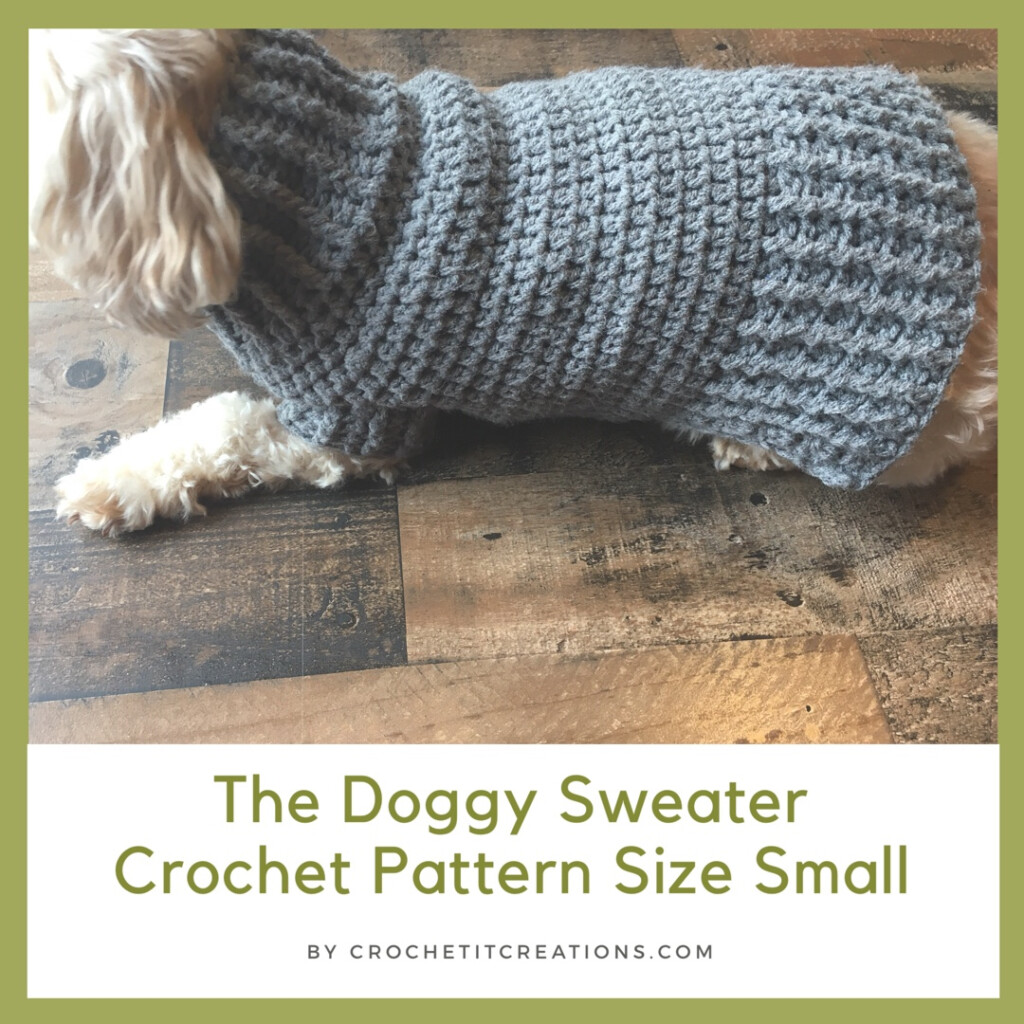Easy Dog Sweater Free Crochet Pattern Dandy Dog Sweater printable 