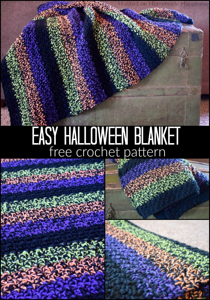 Easy Halloween Blanket Crochet Pattern Hooked On Homemade Happiness