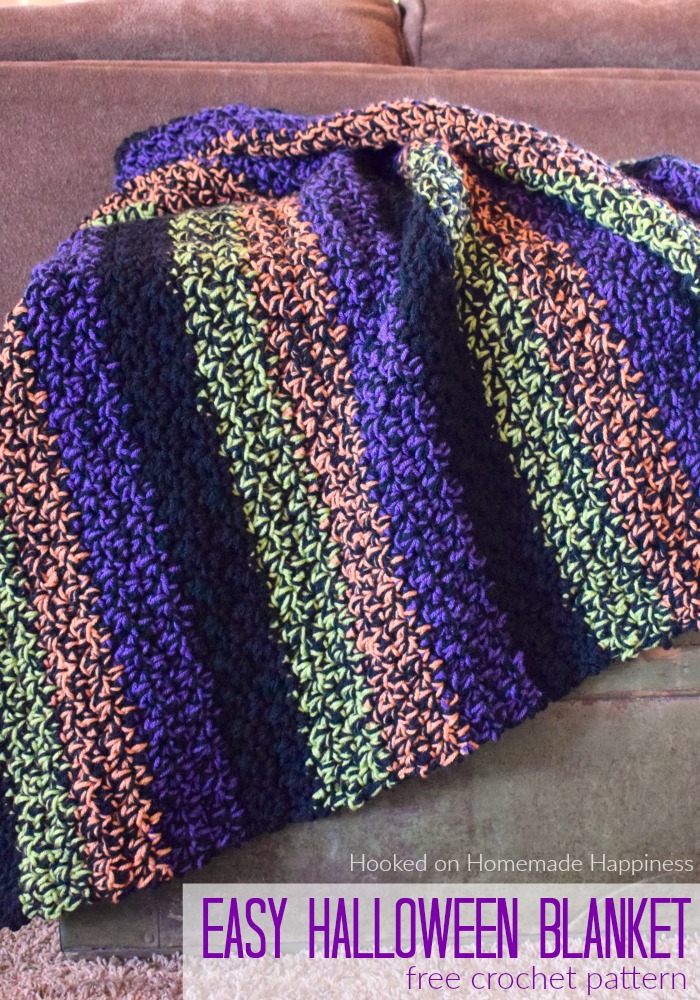 Easy Halloween Blanket Crochet Pattern Hooked On Homemade Happiness