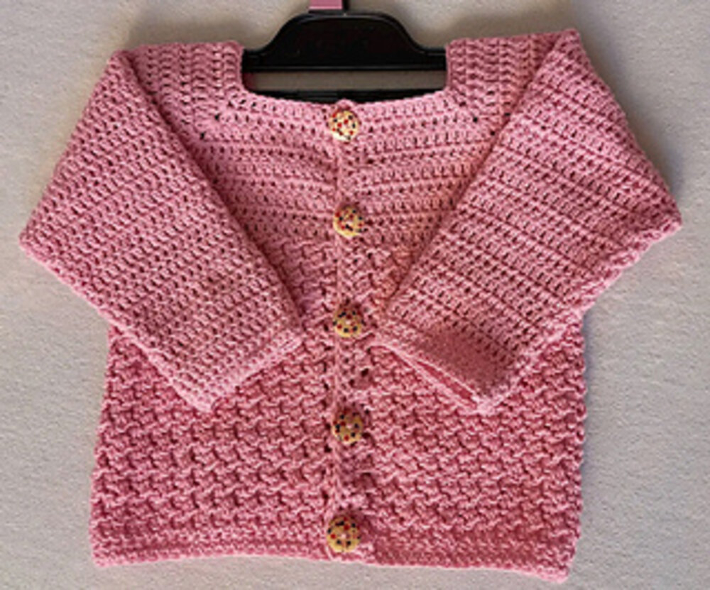 Easy Peasy Crochet Baby Cardigan Pattern